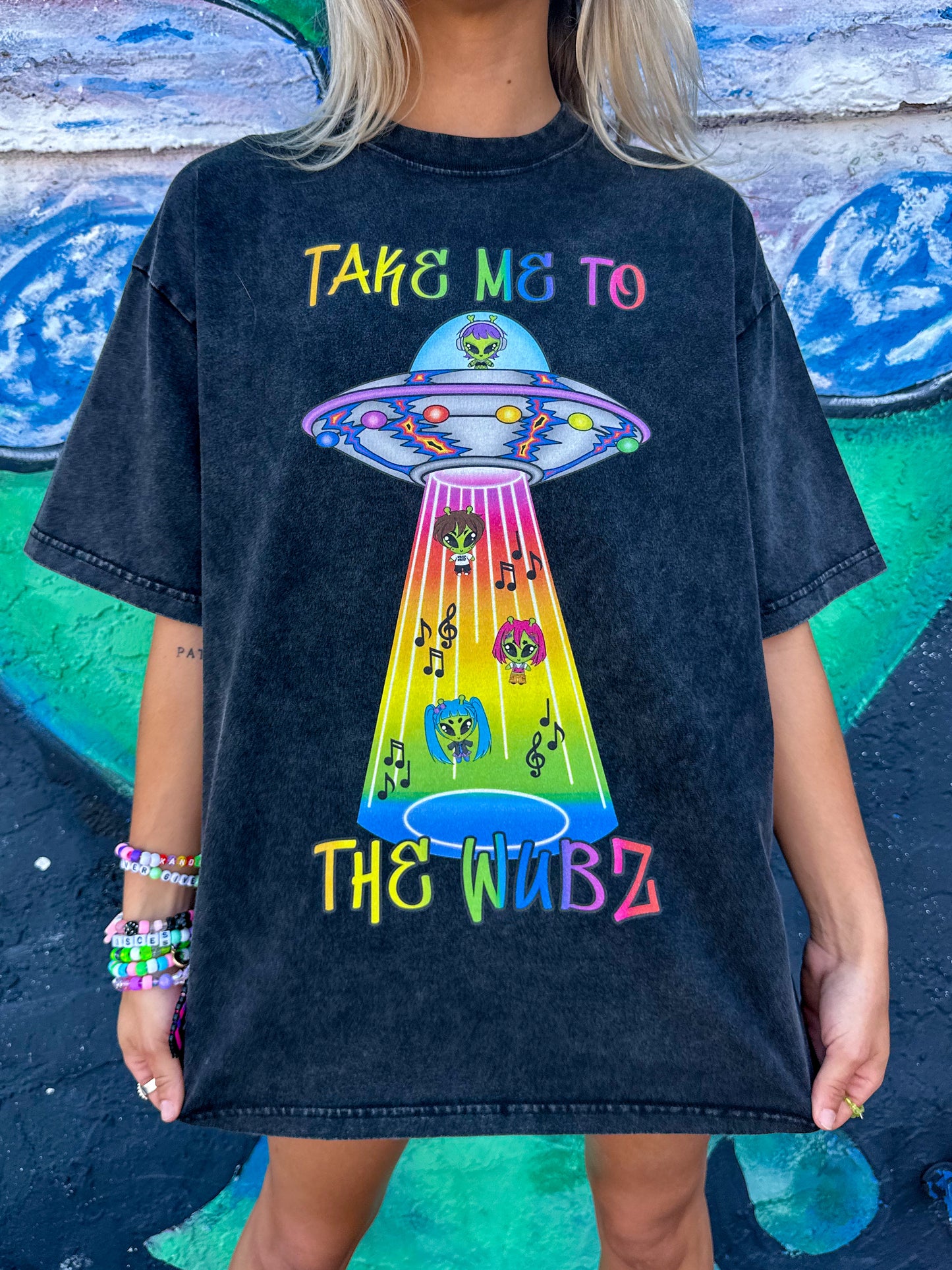 Take Me To The Wubz Acid Wash T-shirt