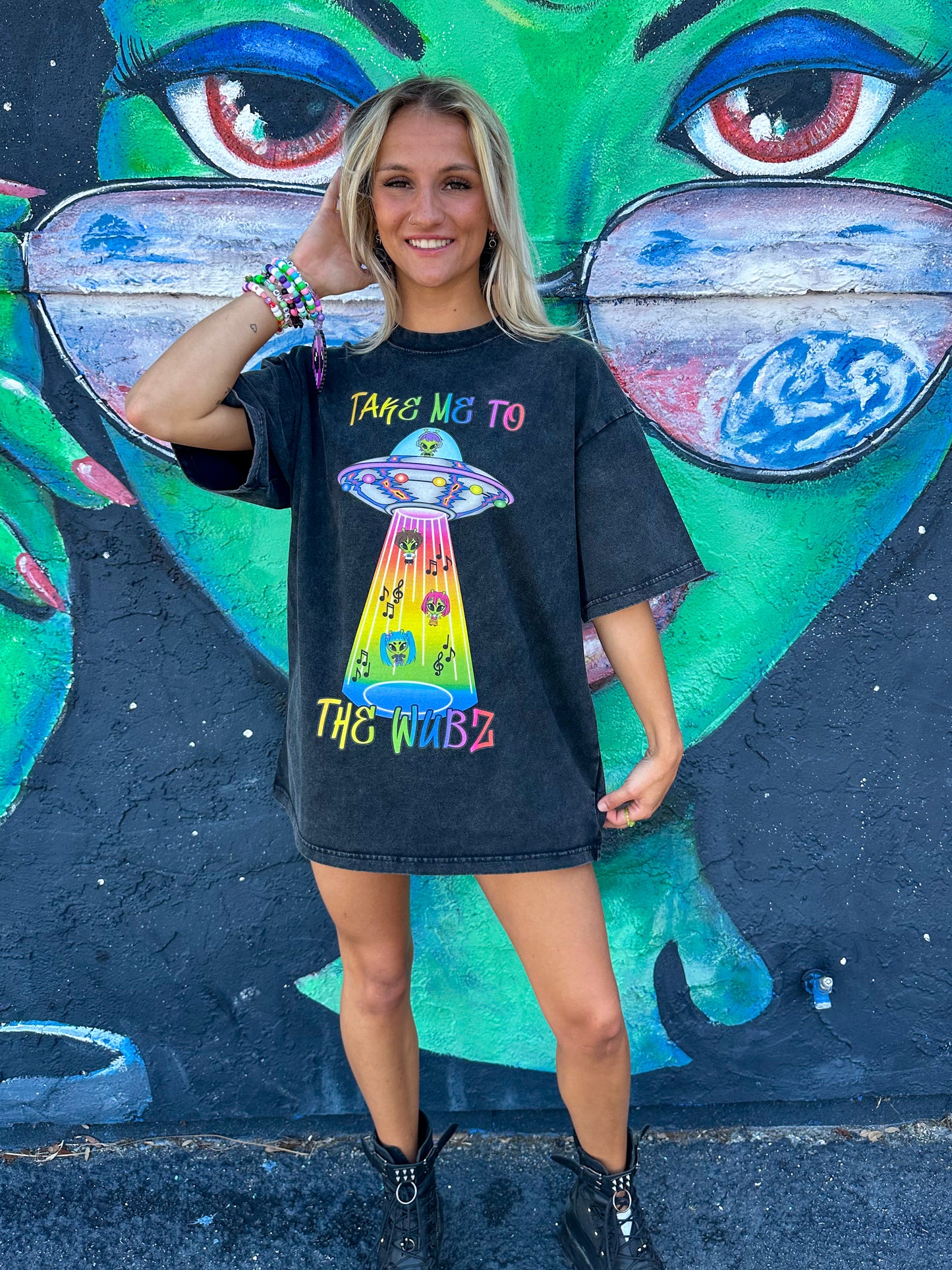 Take Me To The Wubz Acid Wash T-shirt