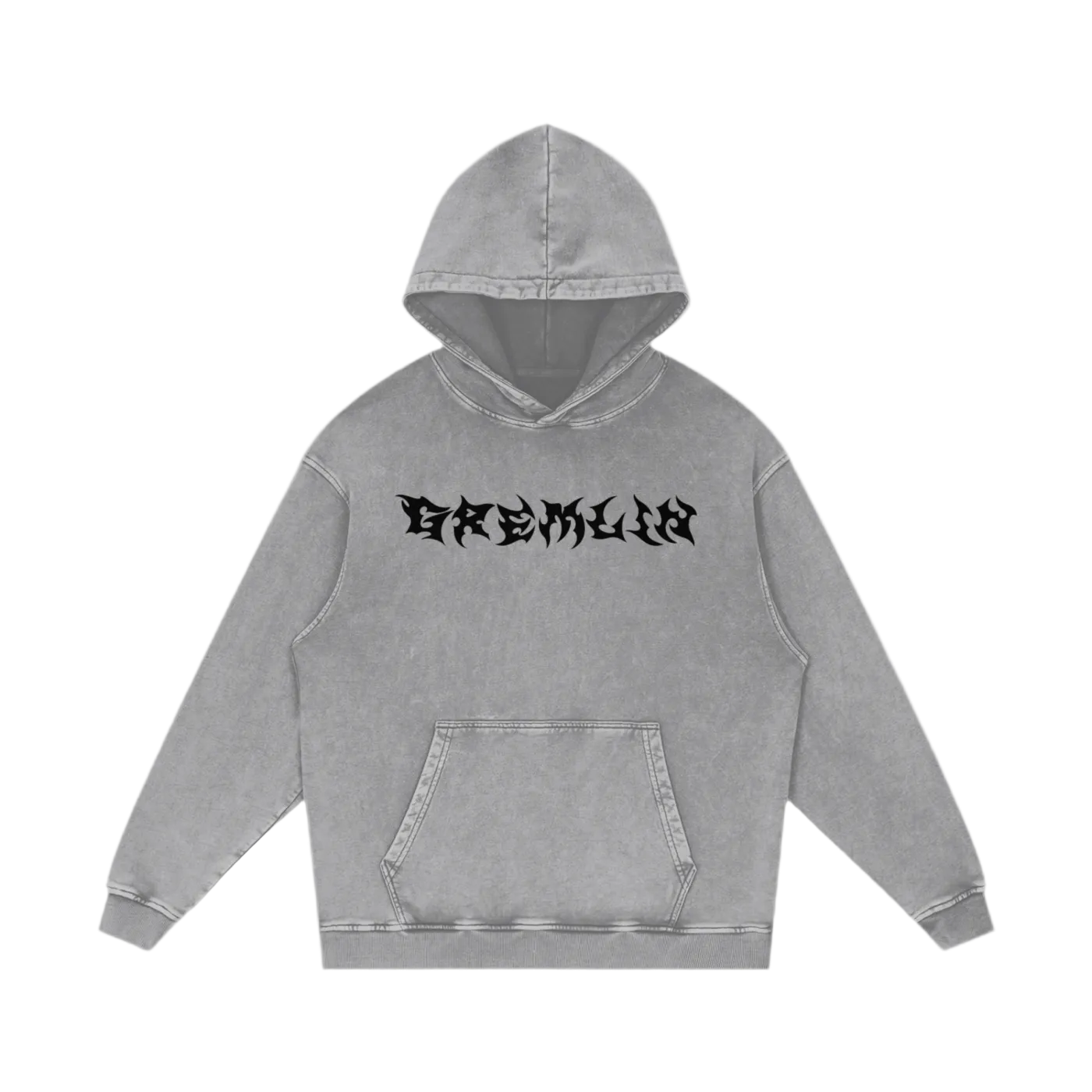 Cybersigilism Sippy Gremlin Acid Wash Hoodie