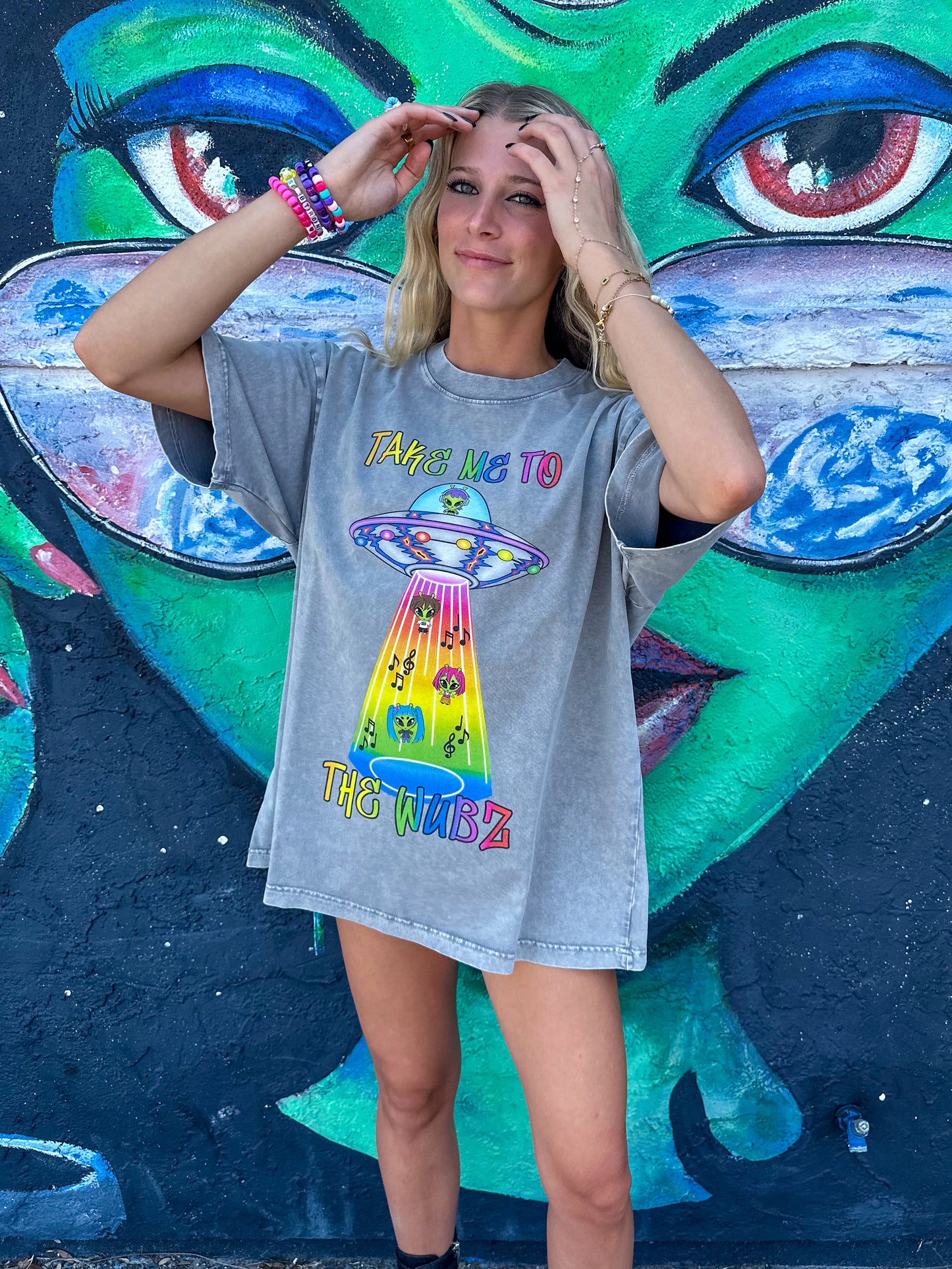 Take Me To The Wubz Acid Wash T-shirt
