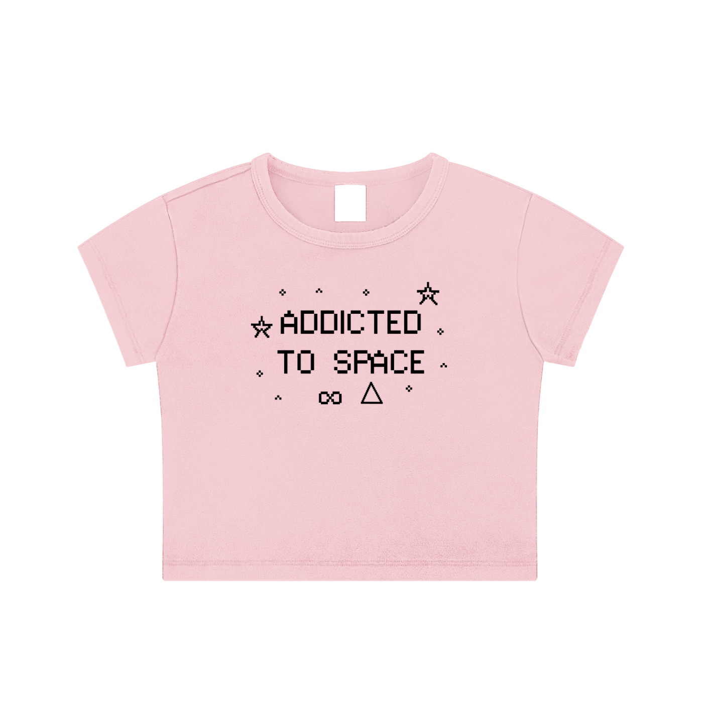 Addicted To Space Snow Wash Crop Top