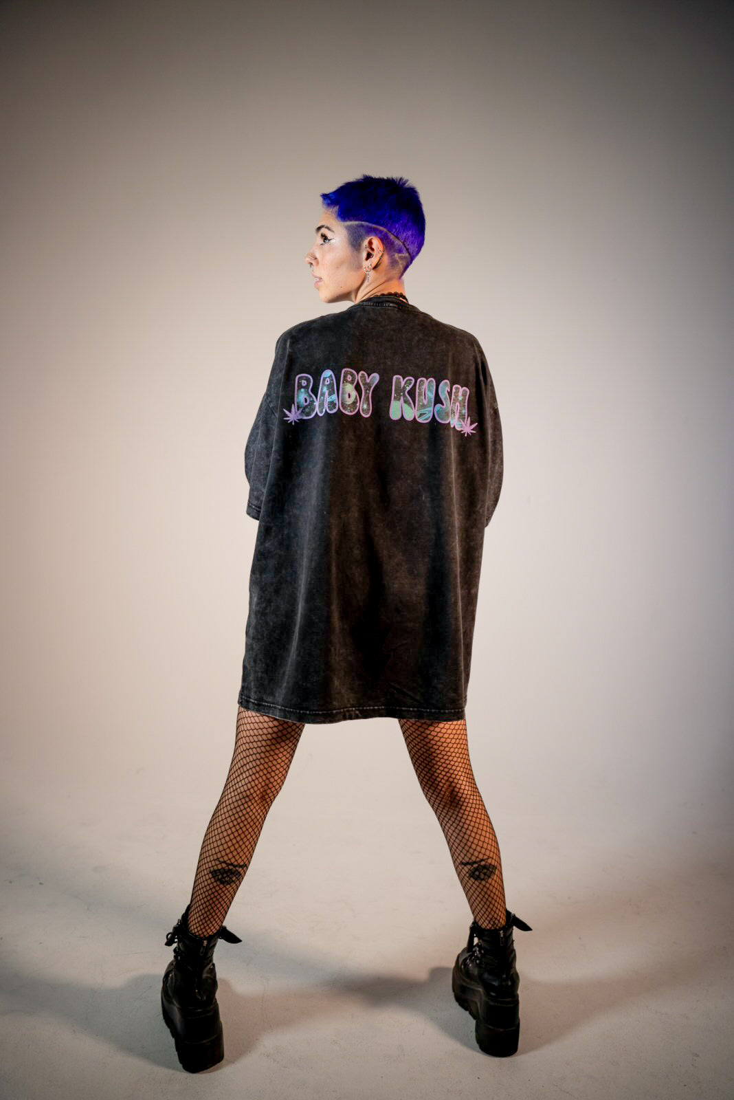 Bass Babe From Outer Space Acid Wash T-Shirt
