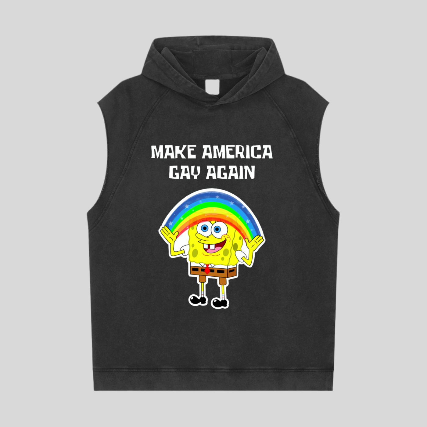 Make America Gay Again Sleeveless Hoodie