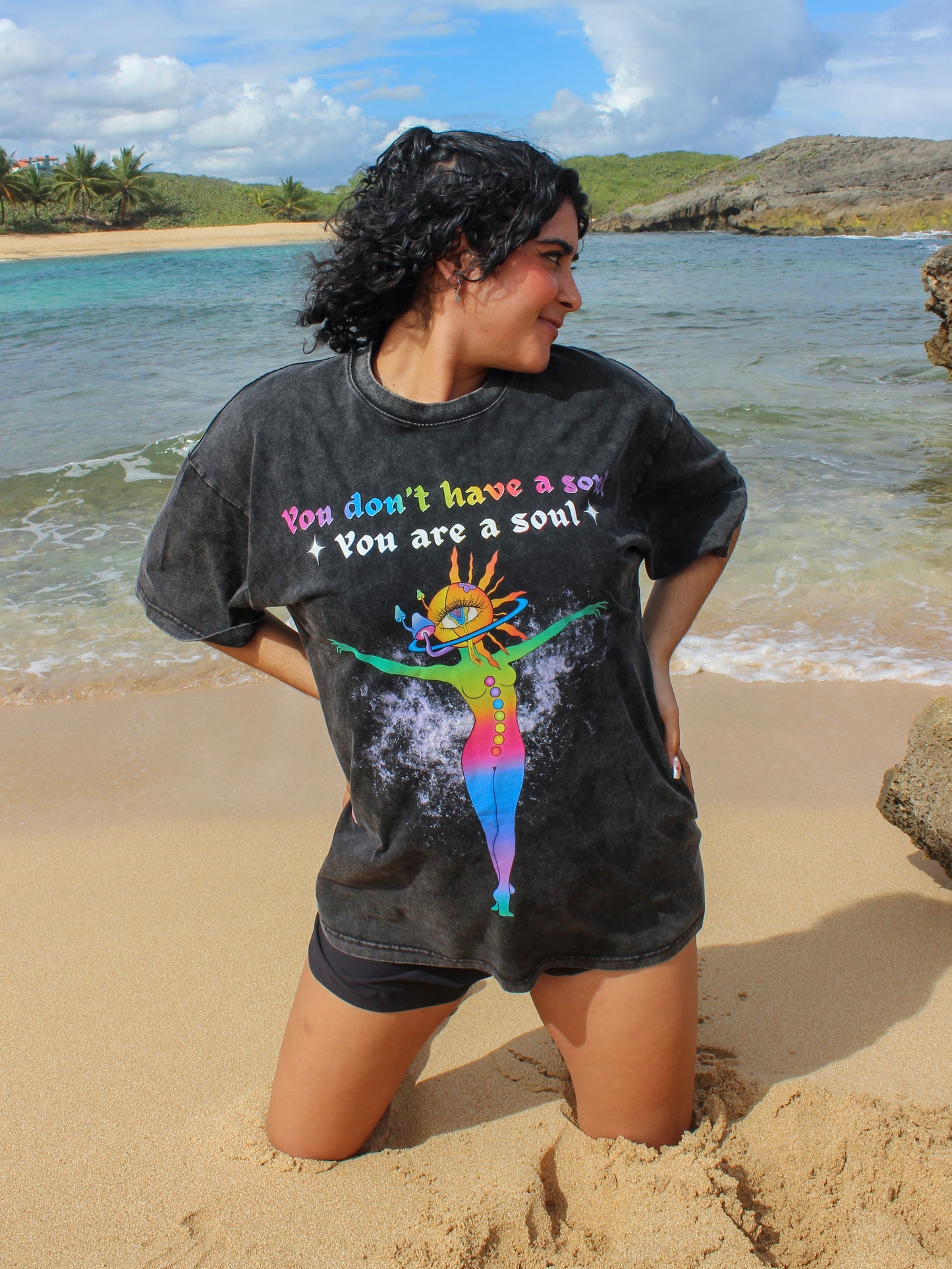 You Are A Soul Acid Wash T-Shirt