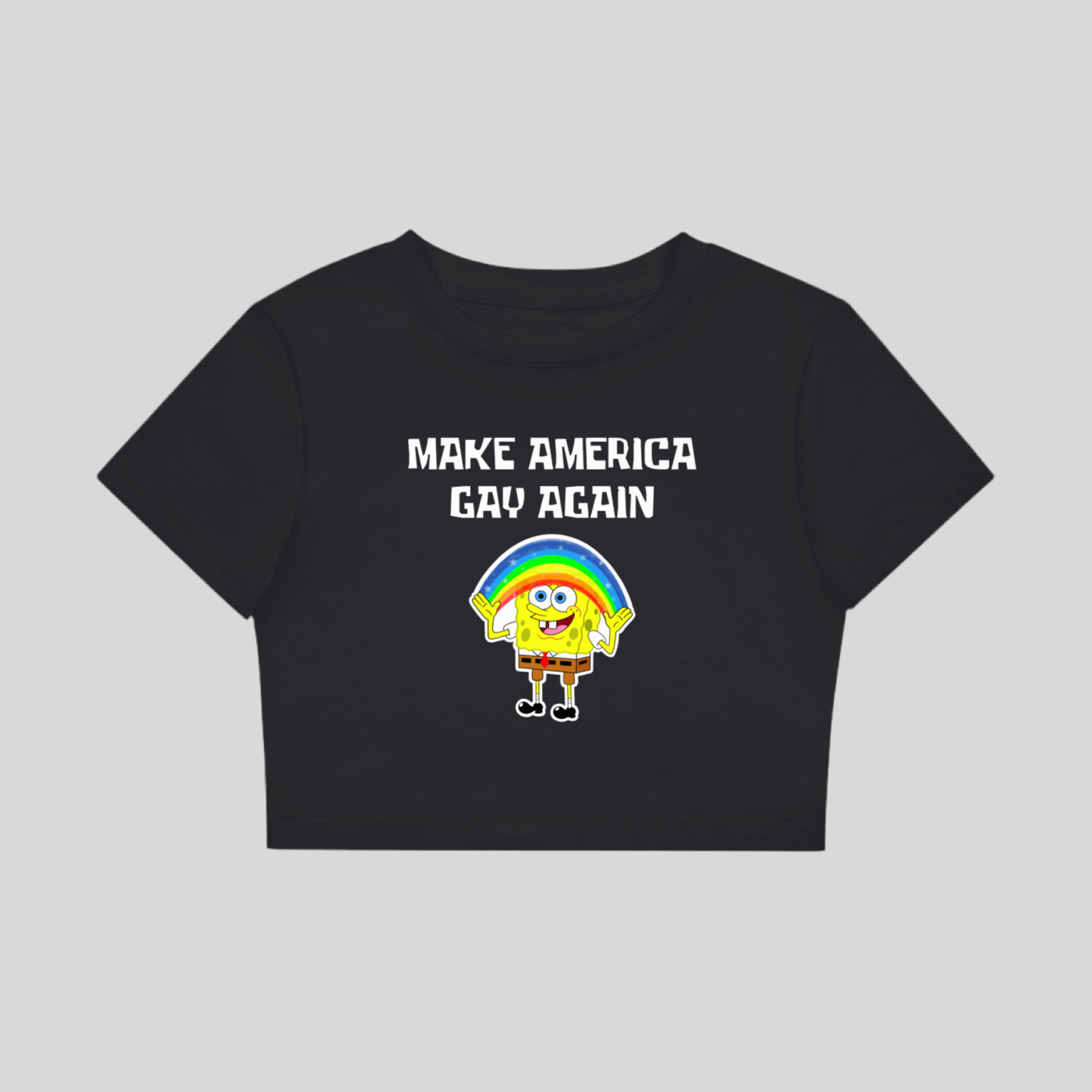 Make America Gay Again Fitted Crop Top