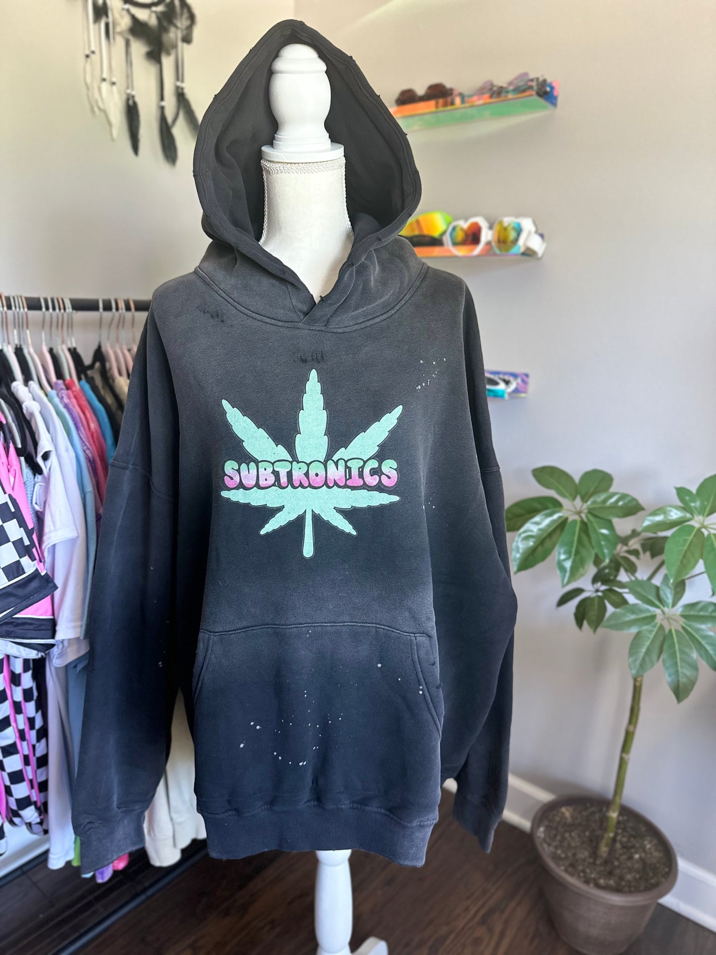 Subtronics Heavy Weight Grey Wash Hoodie