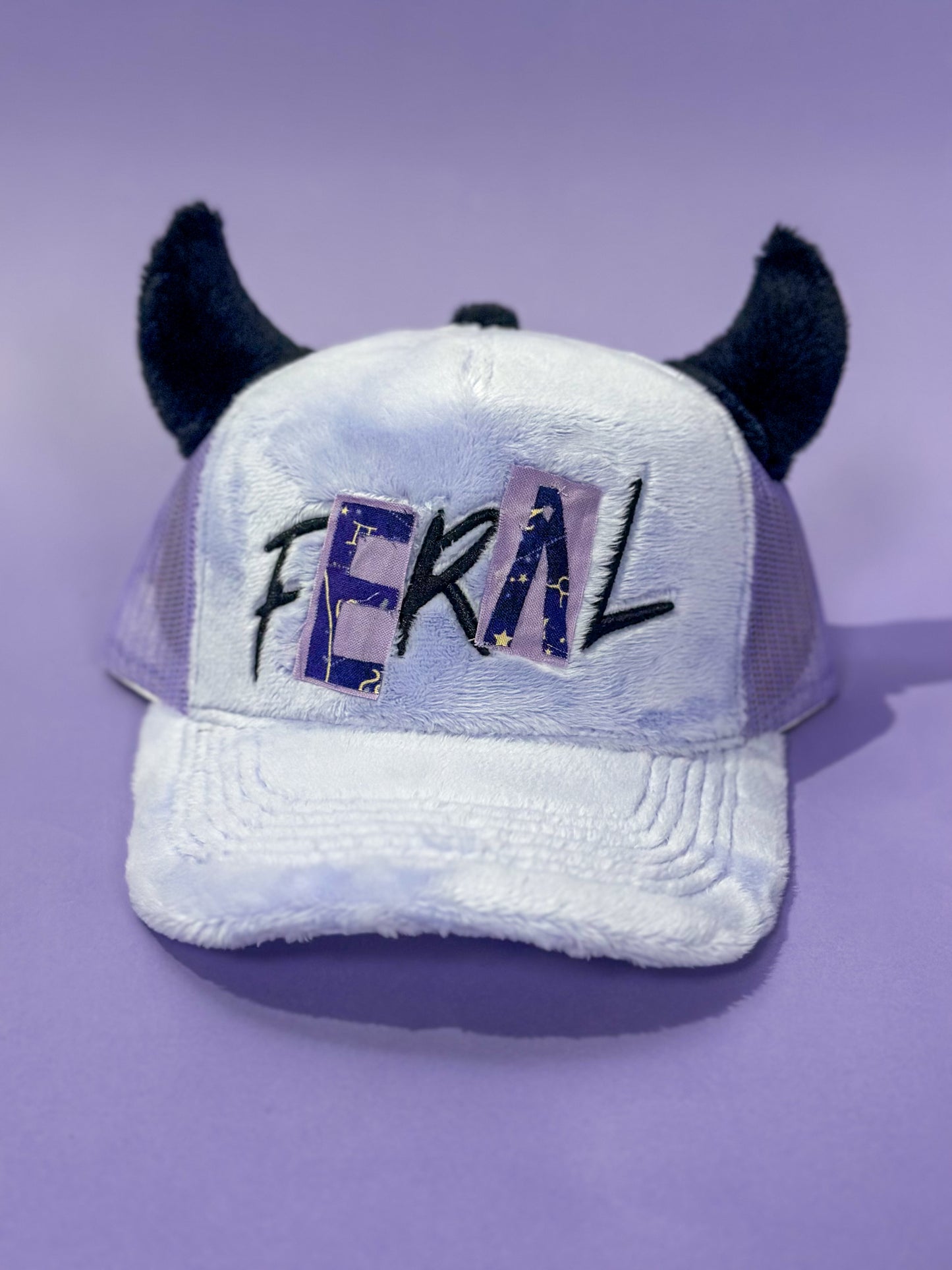 Fuzzy Feral Hat - Patch Work Edition