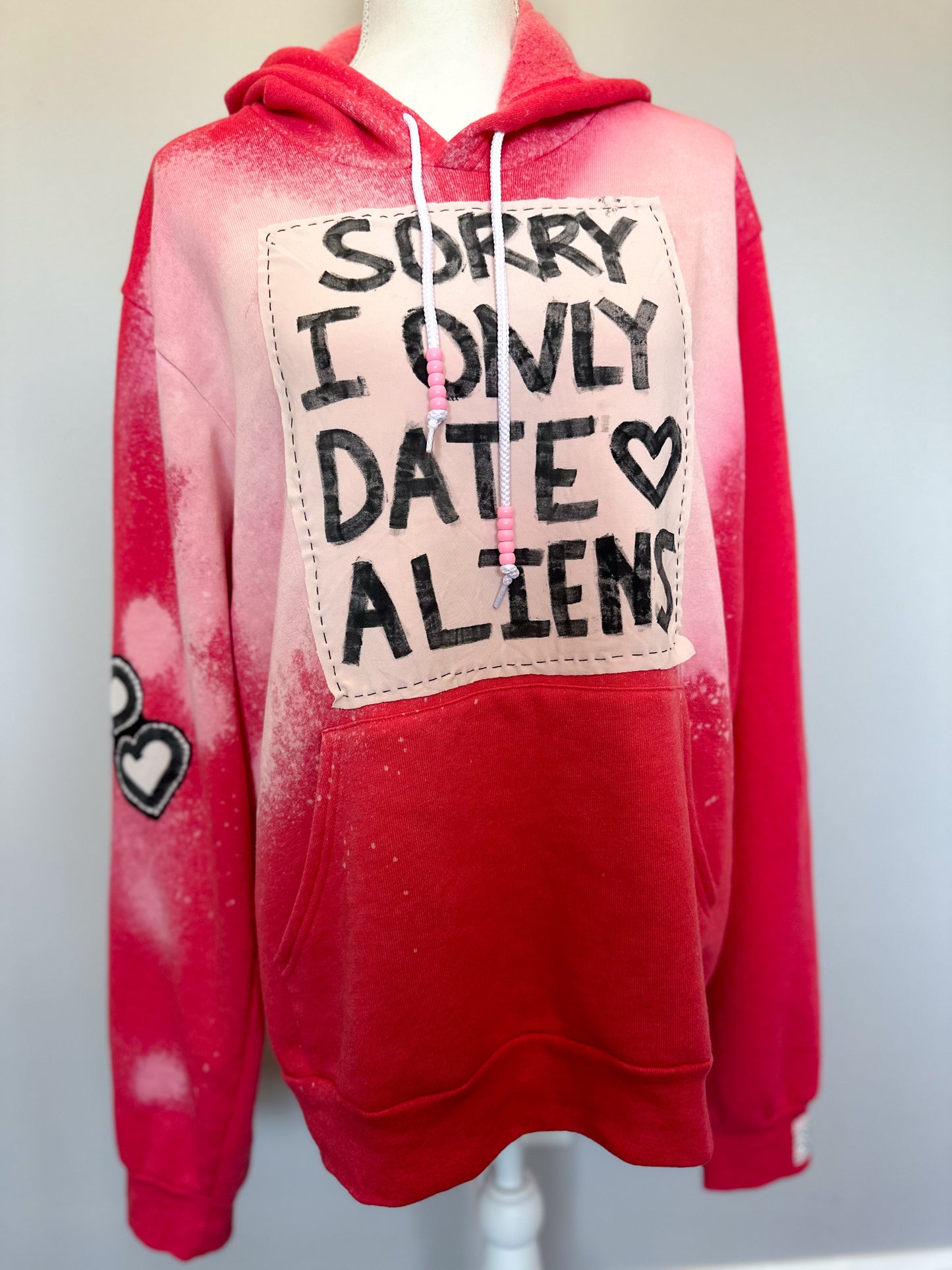 ‘LETS BE WEIRD TOGETHER” Vday Reworked Hoodie