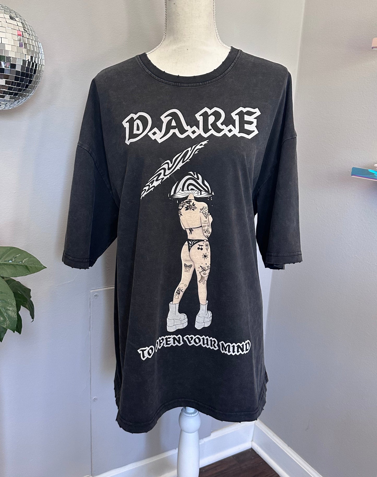 Dare To Open Your Mind Snow Wash T-Shirt