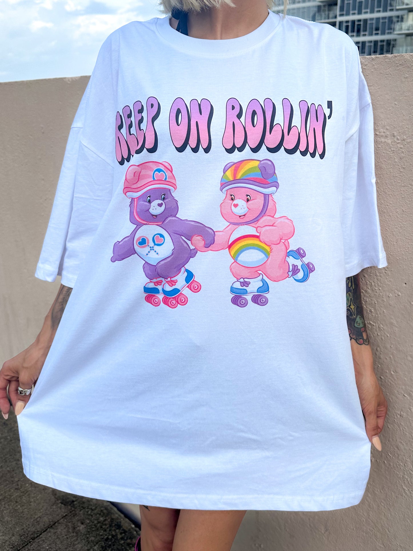 'Keep On Rollin' Oversized Unisex T-shirt