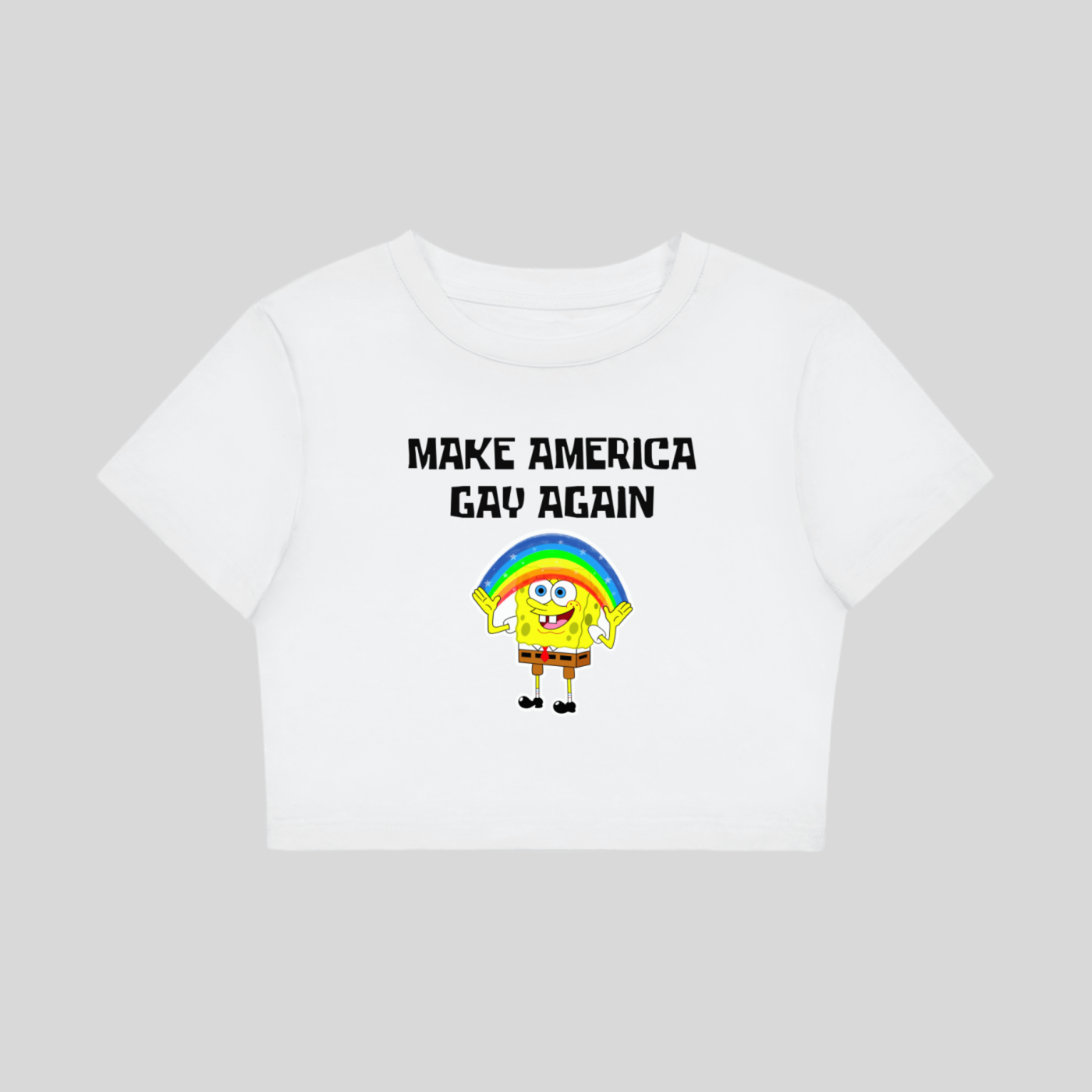 Make America Gay Again Fitted Crop Top
