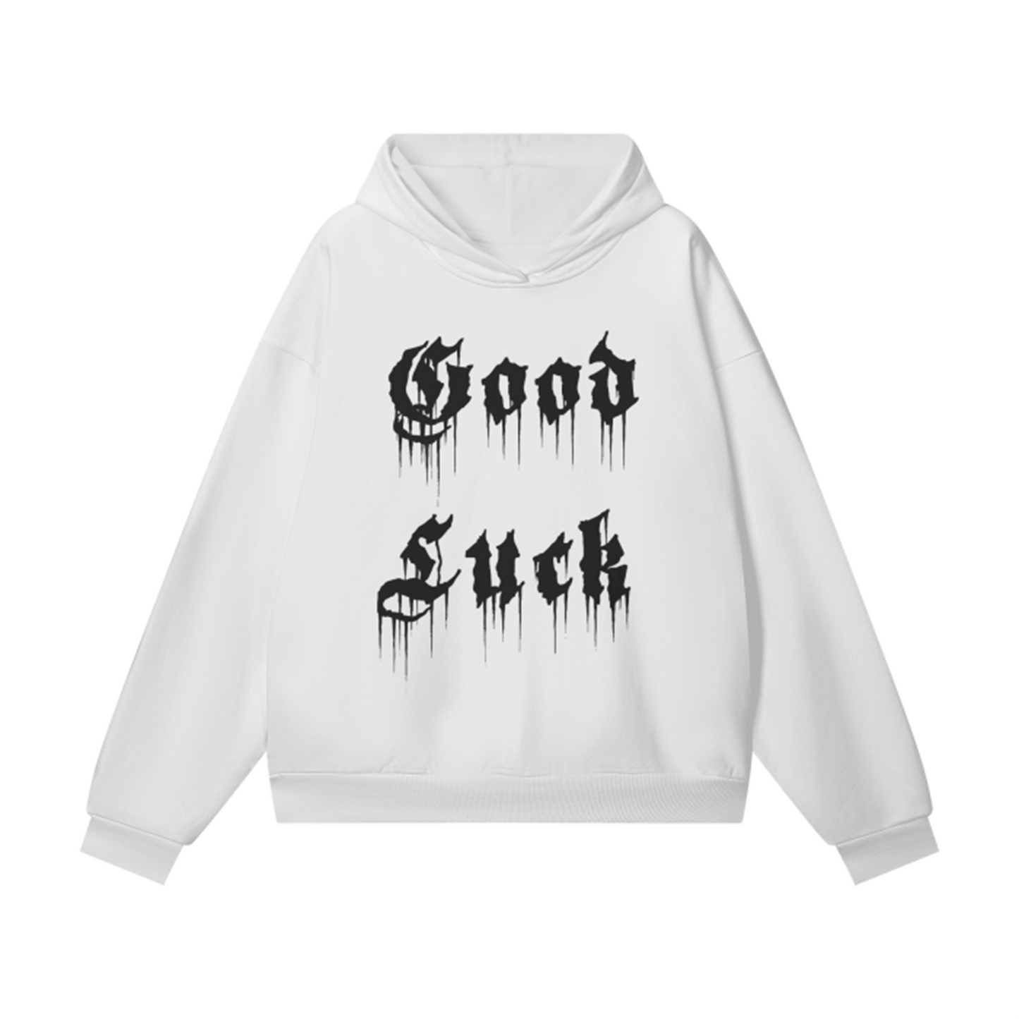 'Good Luck' Oversized Hidden Pocket Hoodie