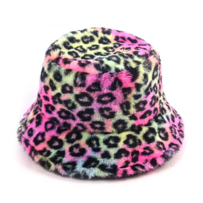 Faux Fur Adjustable Bucket Hats