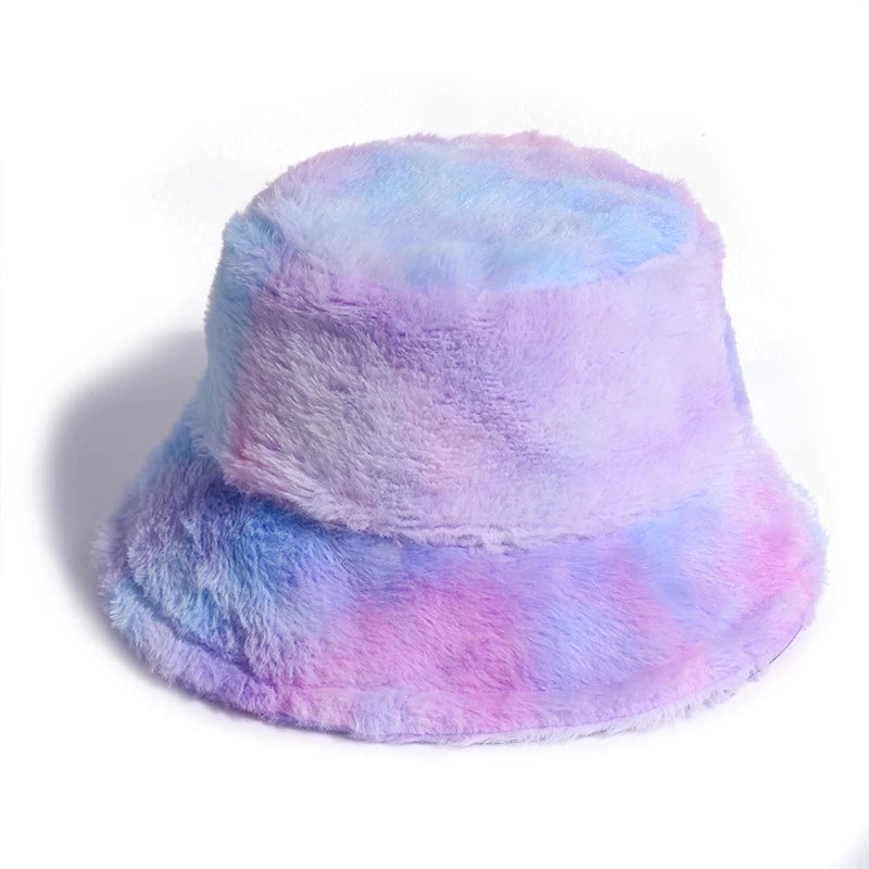 Faux Fur Adjustable Bucket Hats