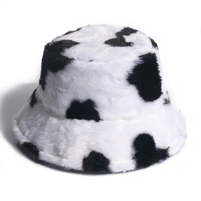 Faux Fur Adjustable Bucket Hats