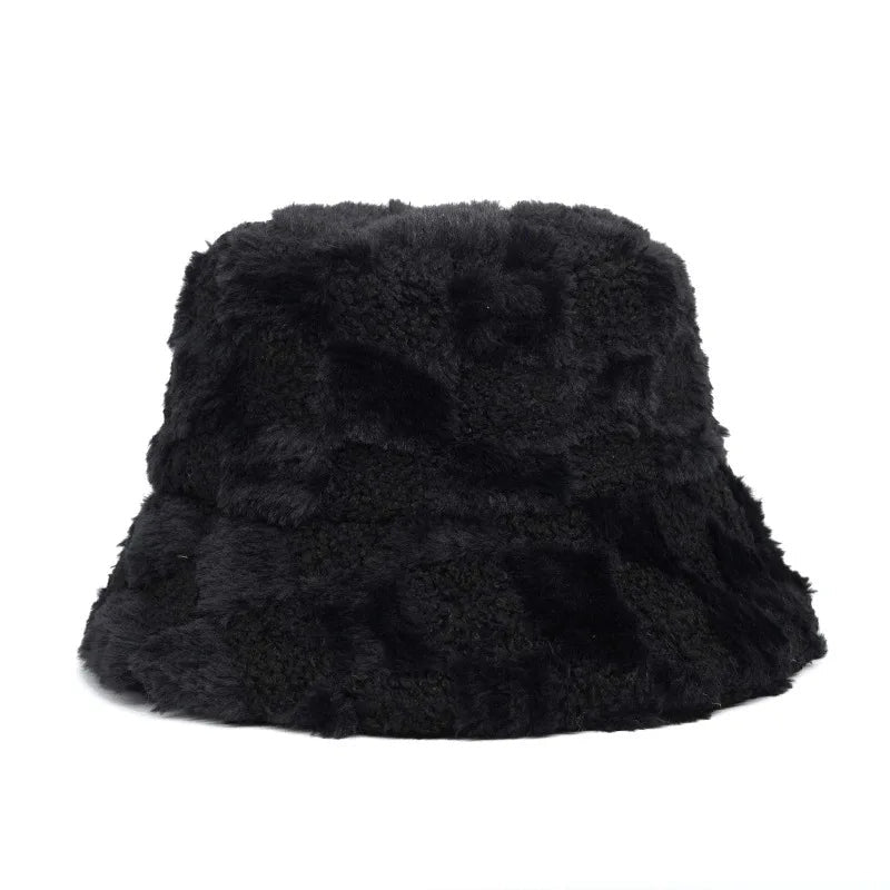 Faux Fur Adjustable Bucket Hats