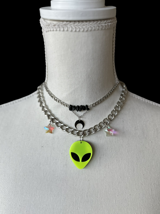 ‘Space Babe’ Chain Necklace