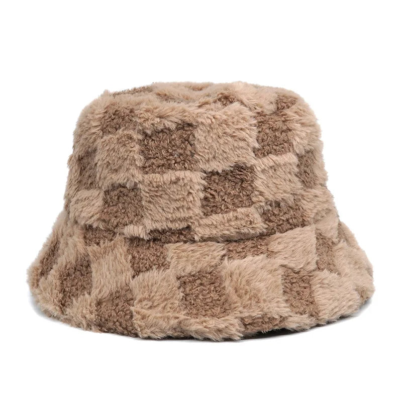 Faux Fur Adjustable Bucket Hats