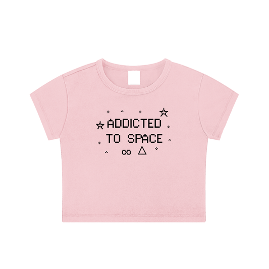 Addicted To Space Snow Wash Crop Top