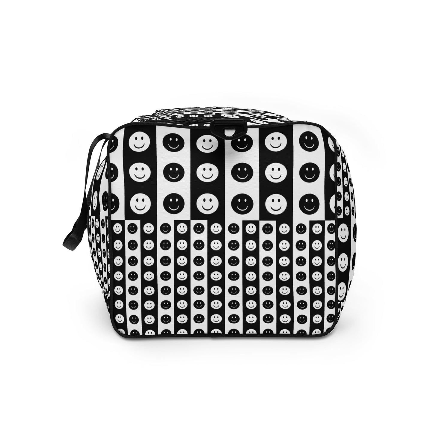 Checkered Smiley Face Duffle Bag