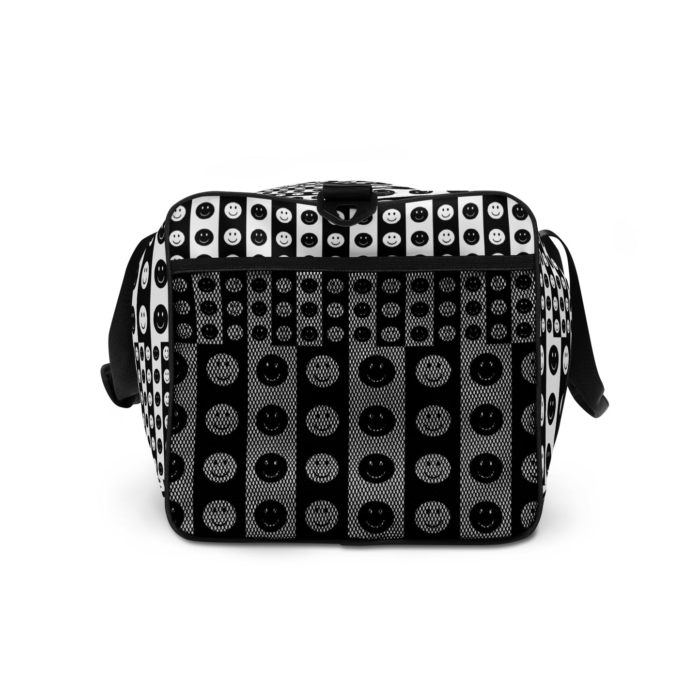 Checkered Smiley Face Duffle Bag