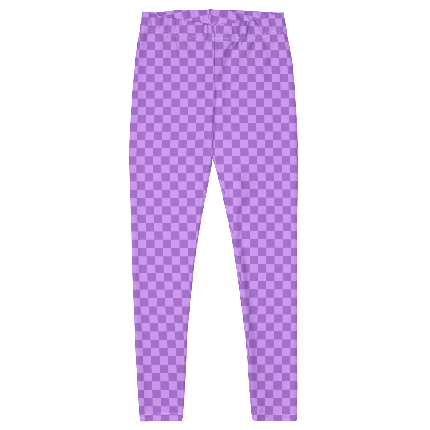 Purple Checkered Unisex Leggings