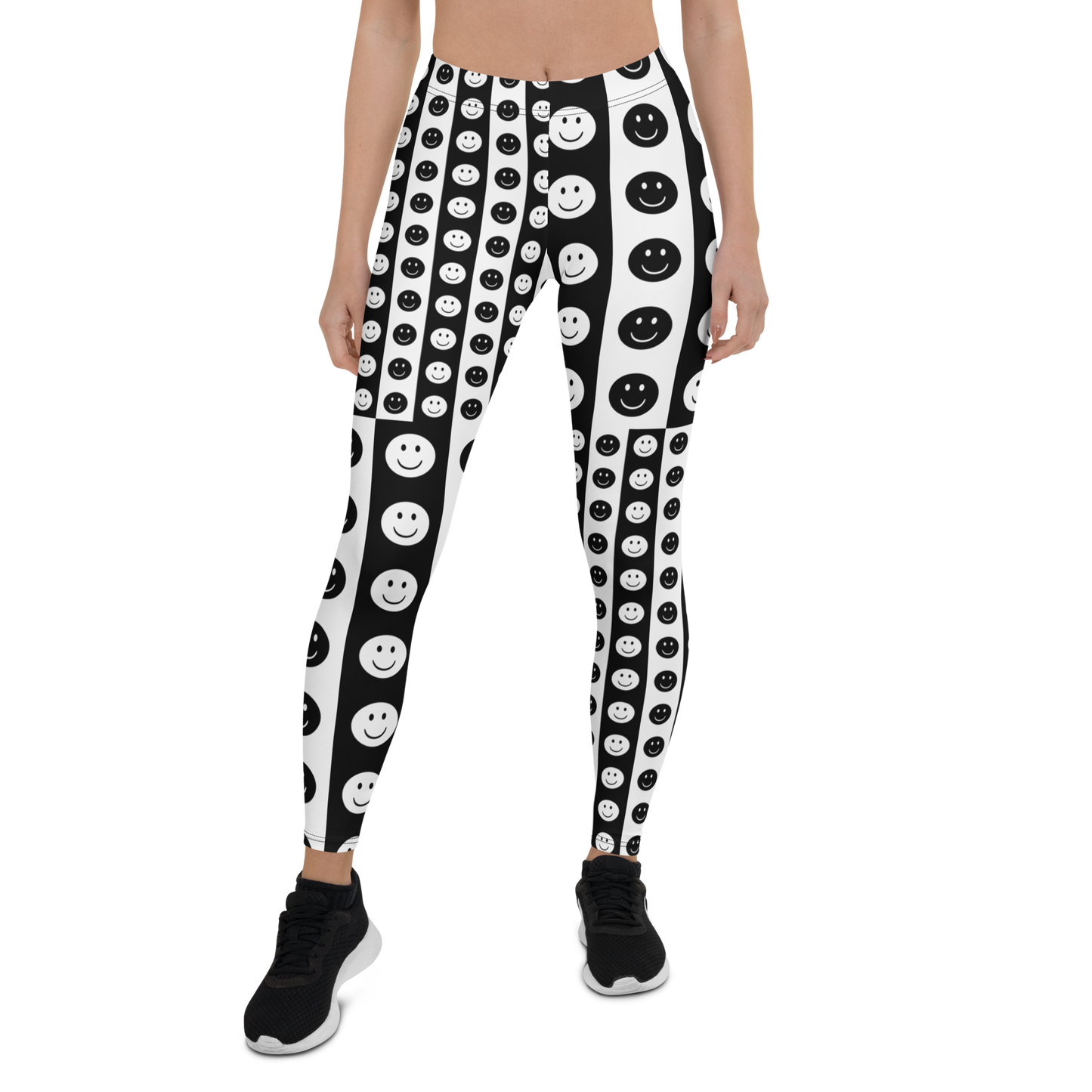 Smiley Face Checkered Leggings