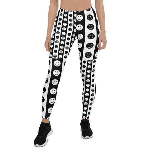 Smiley Face Checkered Leggings