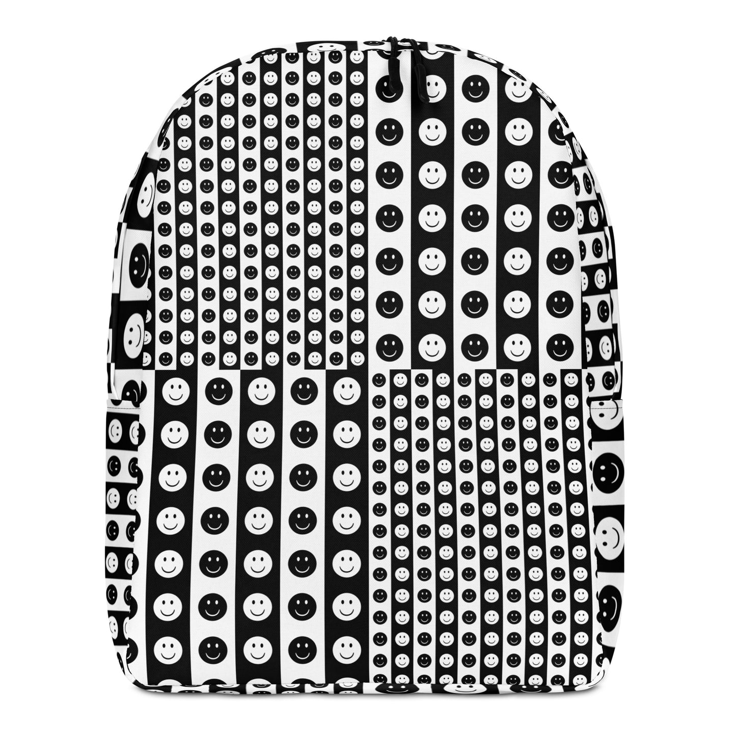 Black & White Smiley Face Backpack