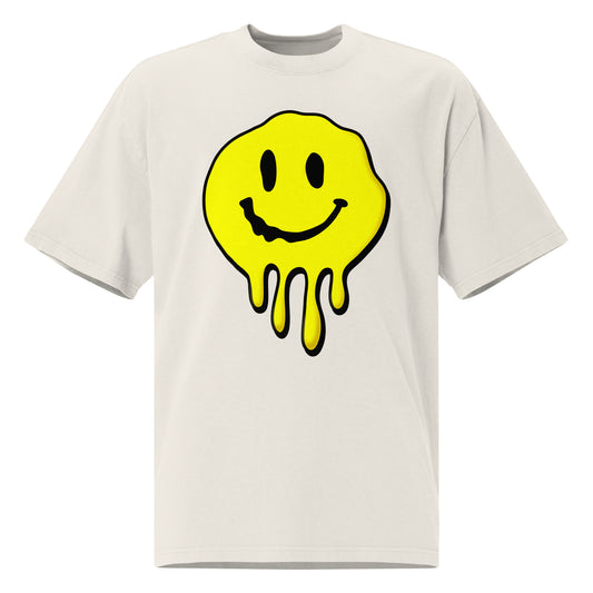 Drippy Smiley Face Oversized T-shirt