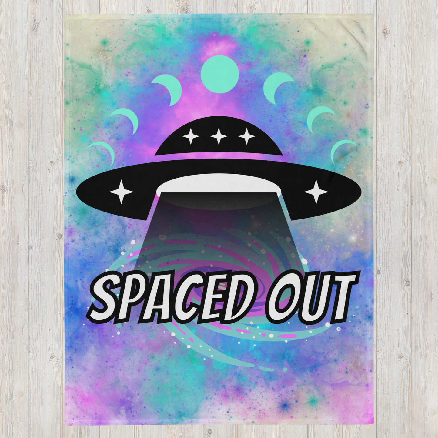 Spaced Out Throw Blanket